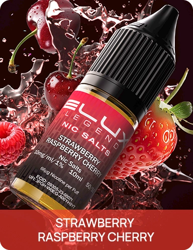 Elux Legend Strawberry Raspberry Cherry 10mg 10ml manufacturer packaging