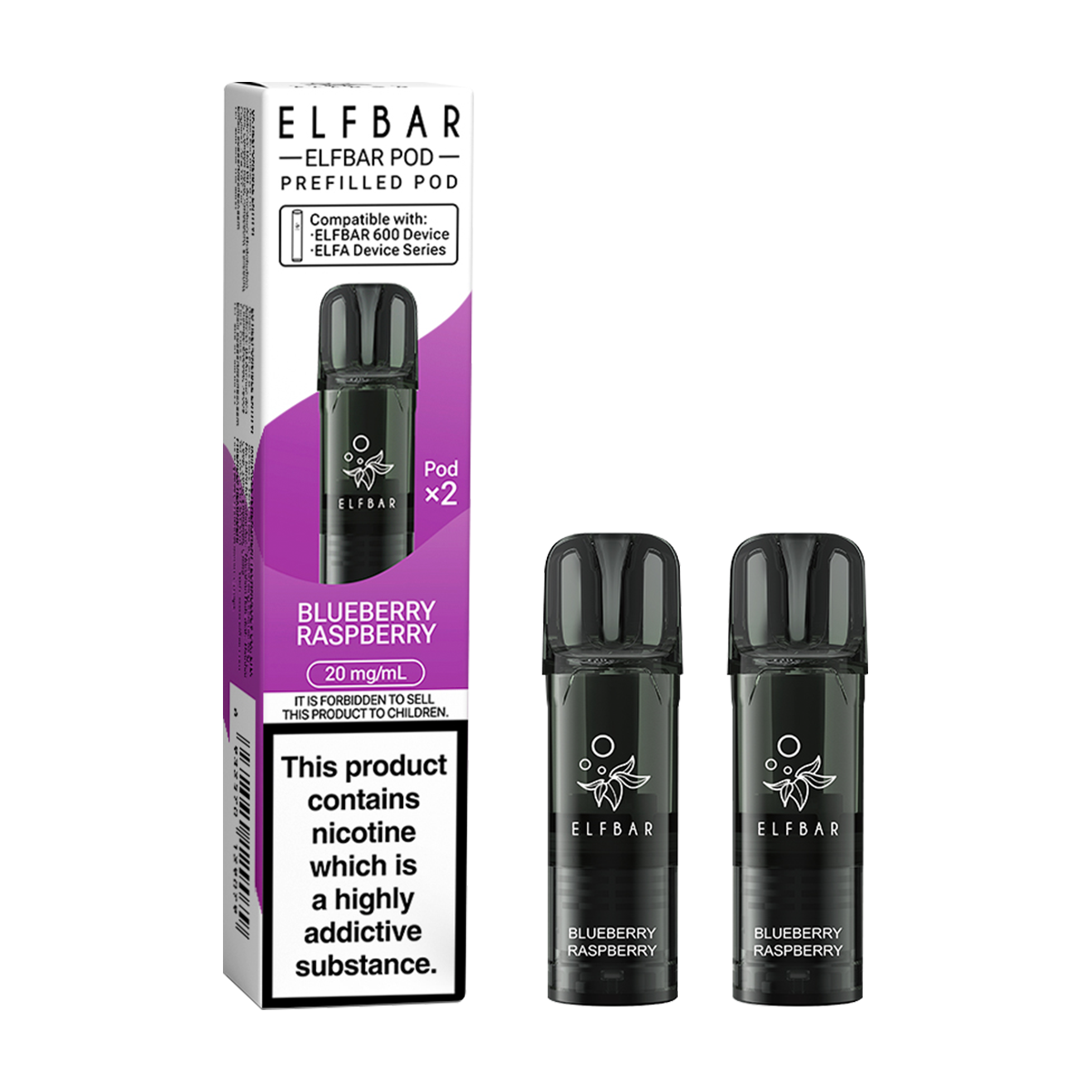 Blueberry Raspberry Elfbar 600 Pods