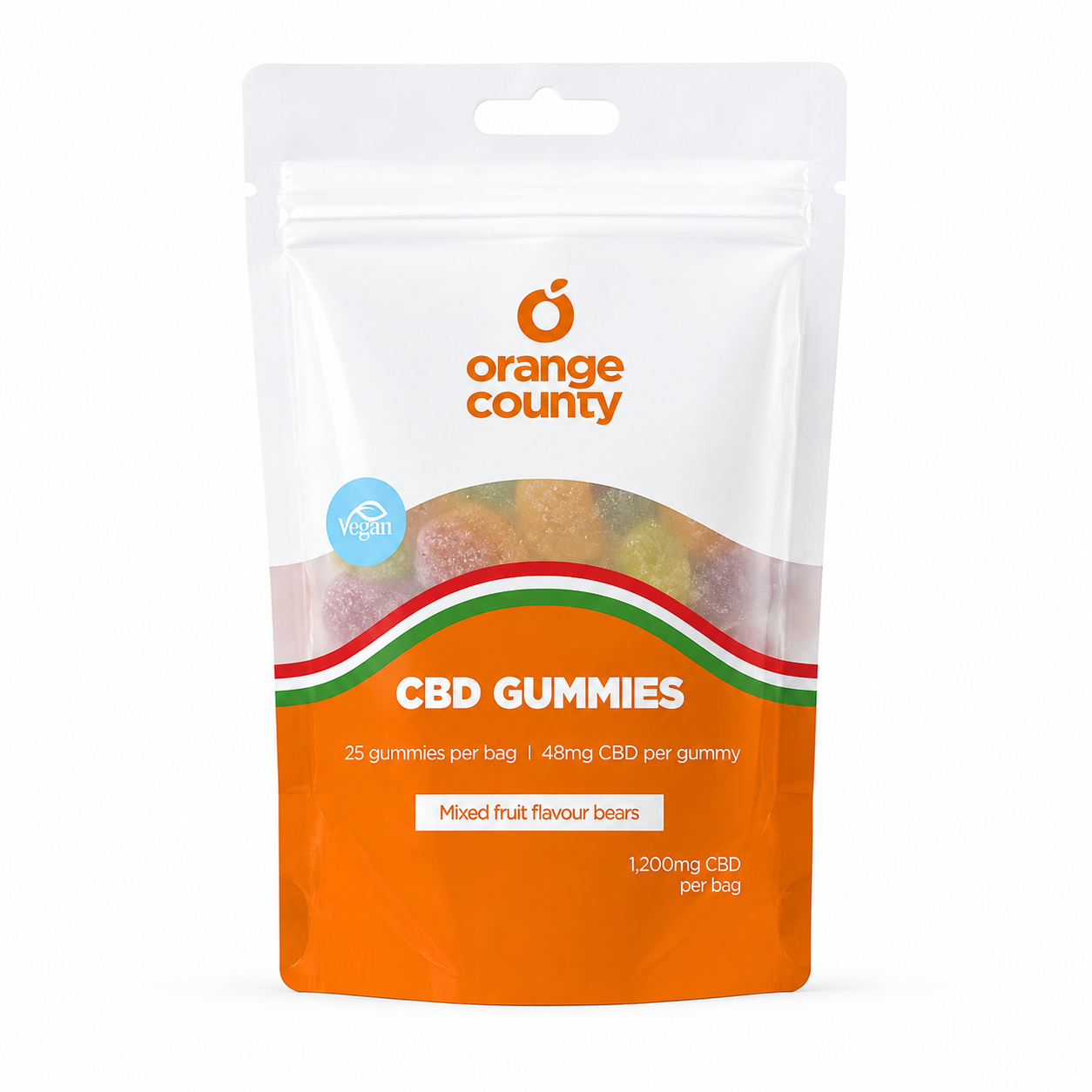 Orange County CBD Gummies - 1200mg Bag