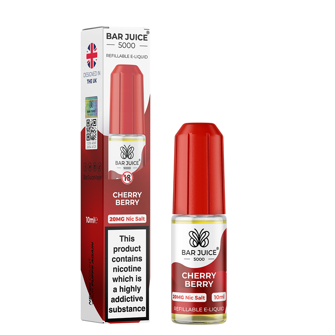 Bar Juice 5000 Cherry Berry 20mg 10ml verified packaging