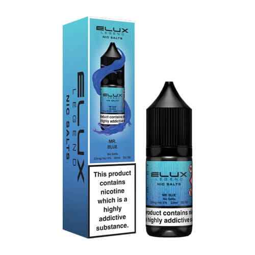 Elux Legend Mr Blue 10ml nicotine salt flavour packaging