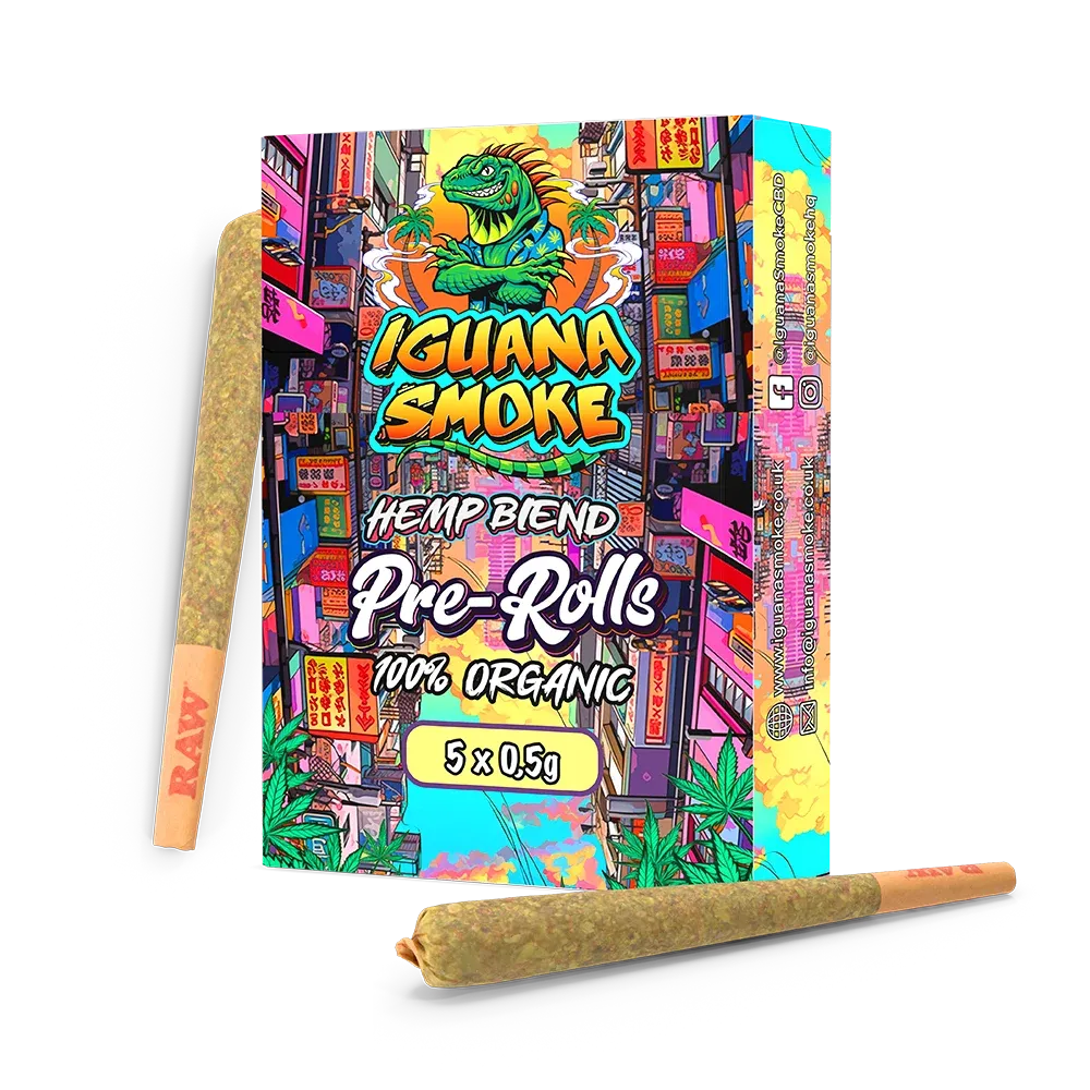 Iguana Smoke Hemp Pre-Rolled King Size 0.5g — 5 Pack