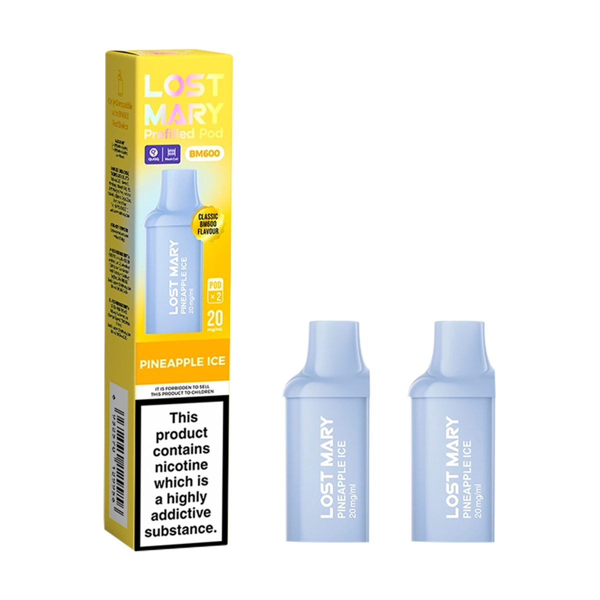 Pineapple Ice Lost Mary BM600 Pods | Isle of Vapes