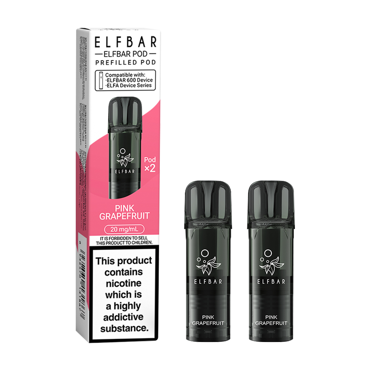 Pink Grapefruit Elfbar 600 Pods