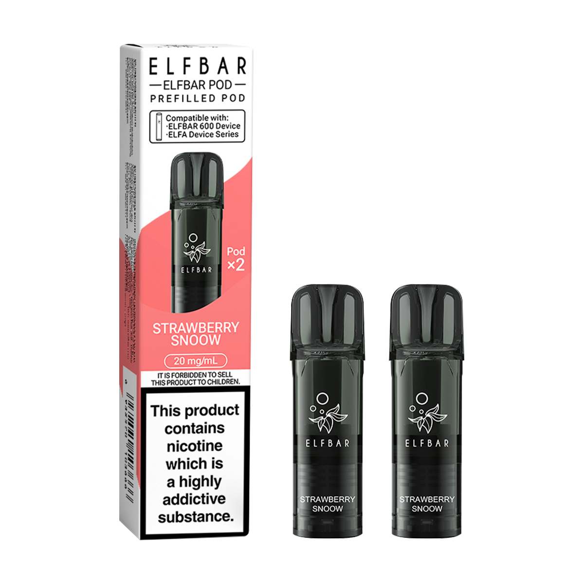 Strawberry Snoow Elfbar 600 Pods