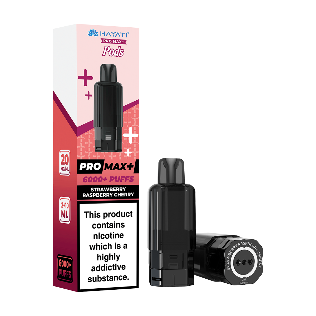 Strawberry Raspberry Cherry Hayati Pro Max+ Refill Pack