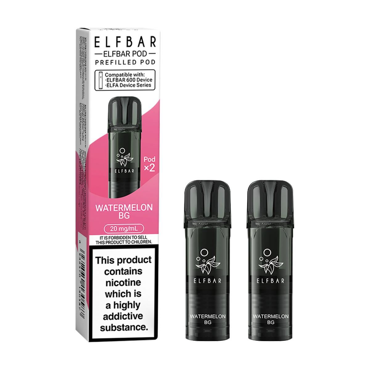 Watermelon BG Elfbar 600 Pods