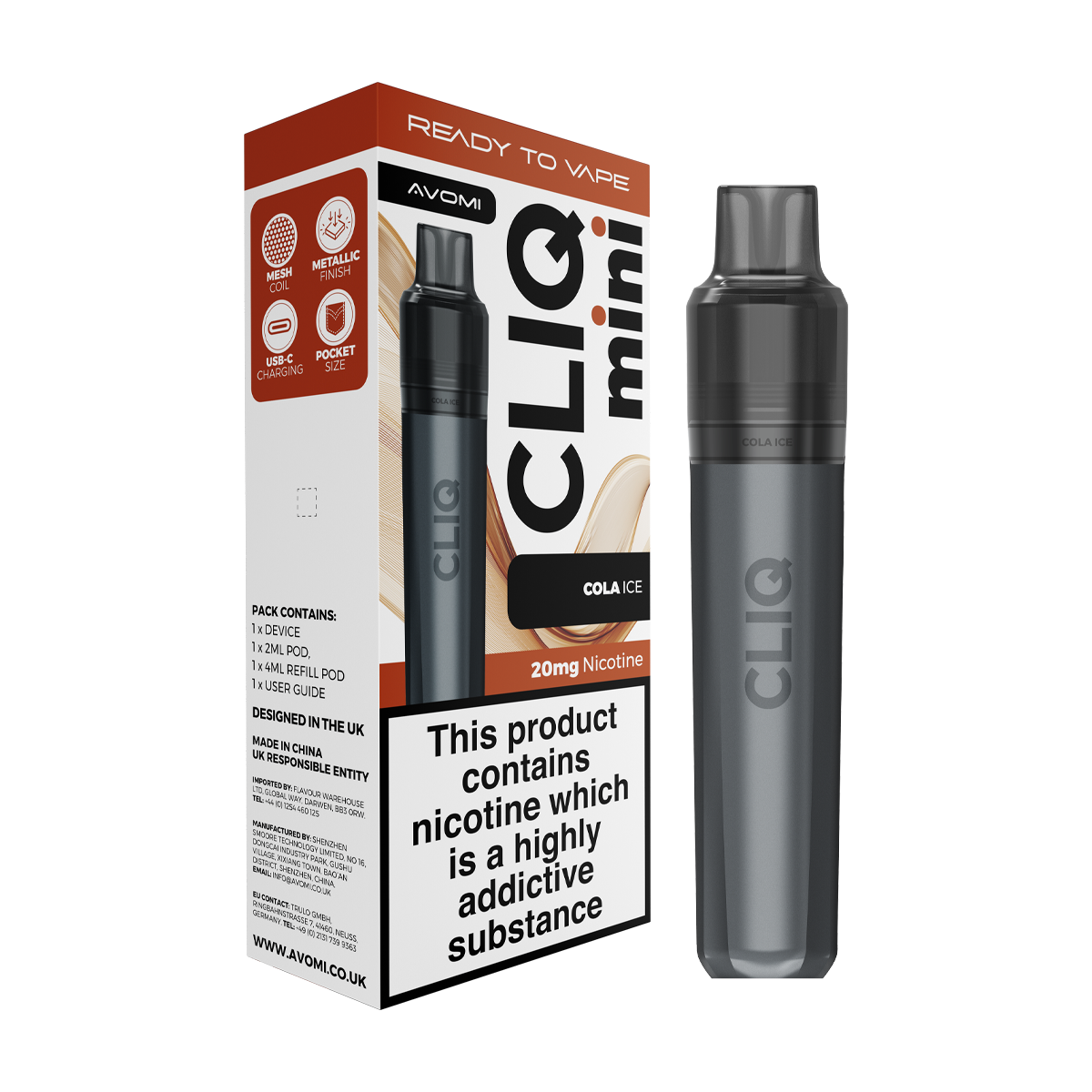 Avomi Cliq Mini Kit | Isle of Vapes