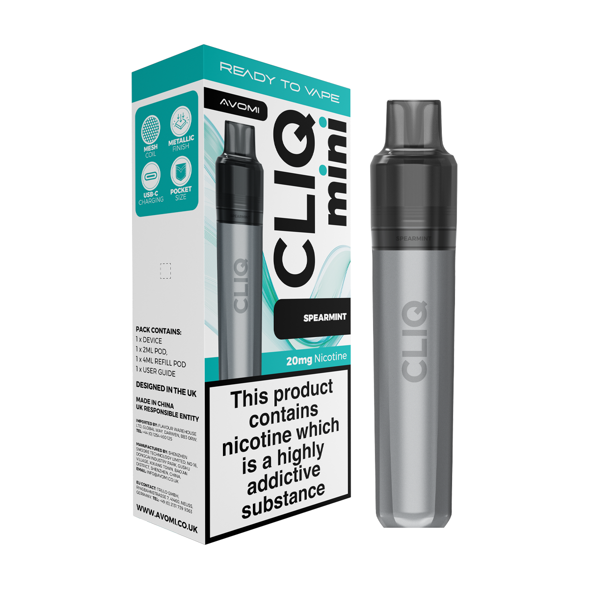 Avomi Cliq Mini Kit | Isle of Vapes