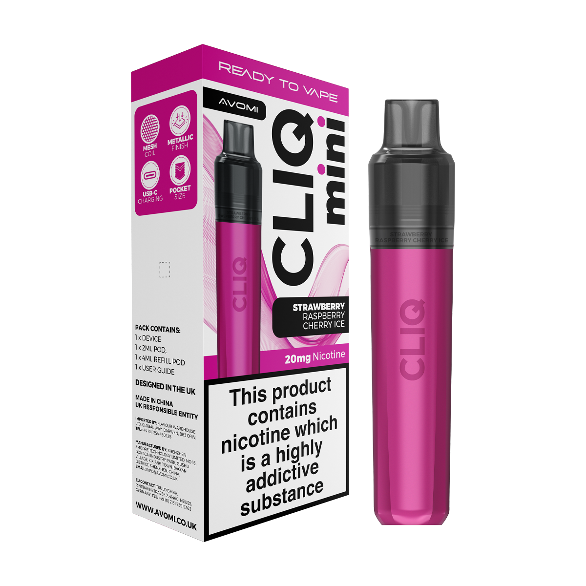 Avomi Cliq Mini Kit | Isle of Vapes