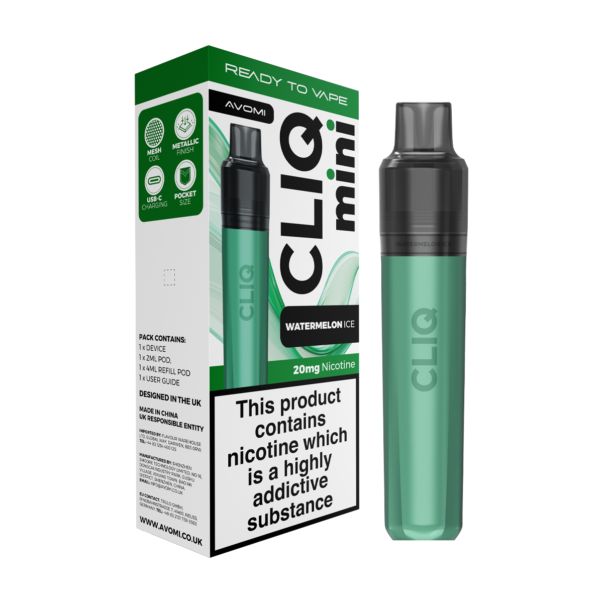 Avomi Cliq Mini Kit | Isle of Vapes