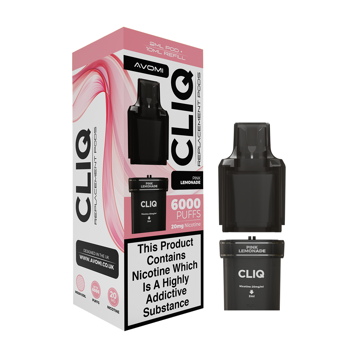 Pink Lemonade Avomi Cliq 6000 Refill Pack