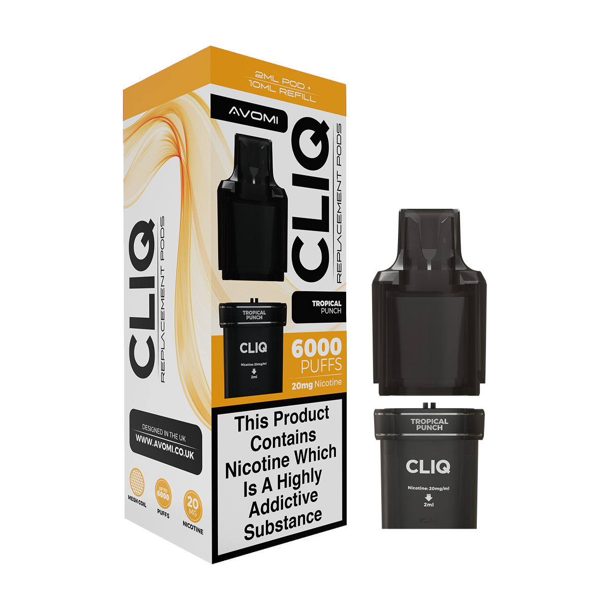 Tropical Punch Avomi Cliq 6000 Refill Pack
