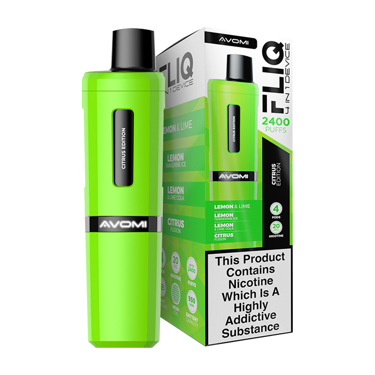 Avomi Fliq 4in1 Vape Kit | Isle of Vapes