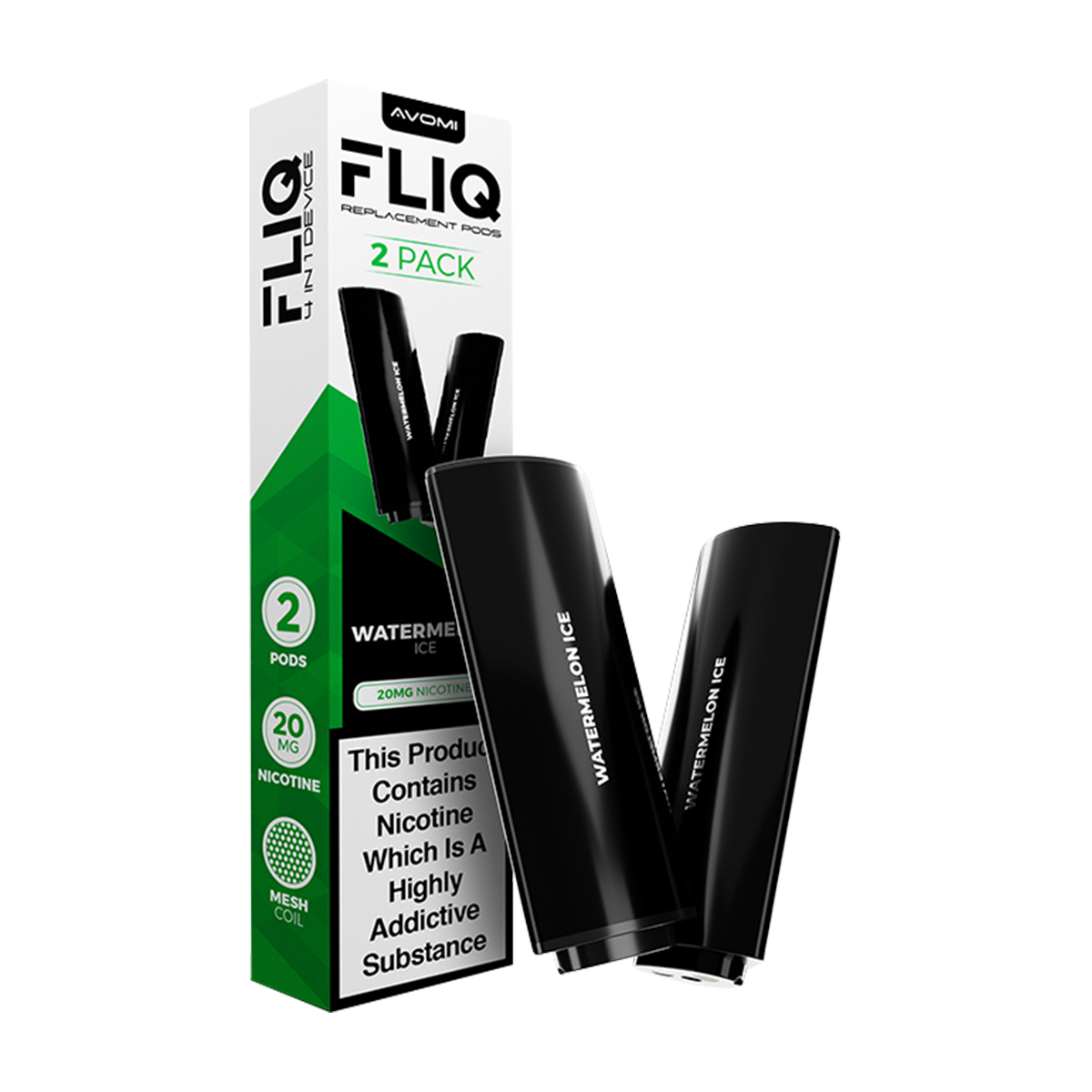 Watermelon Ice Avomi Fliq 4in1 Pods | Isle of Vapes