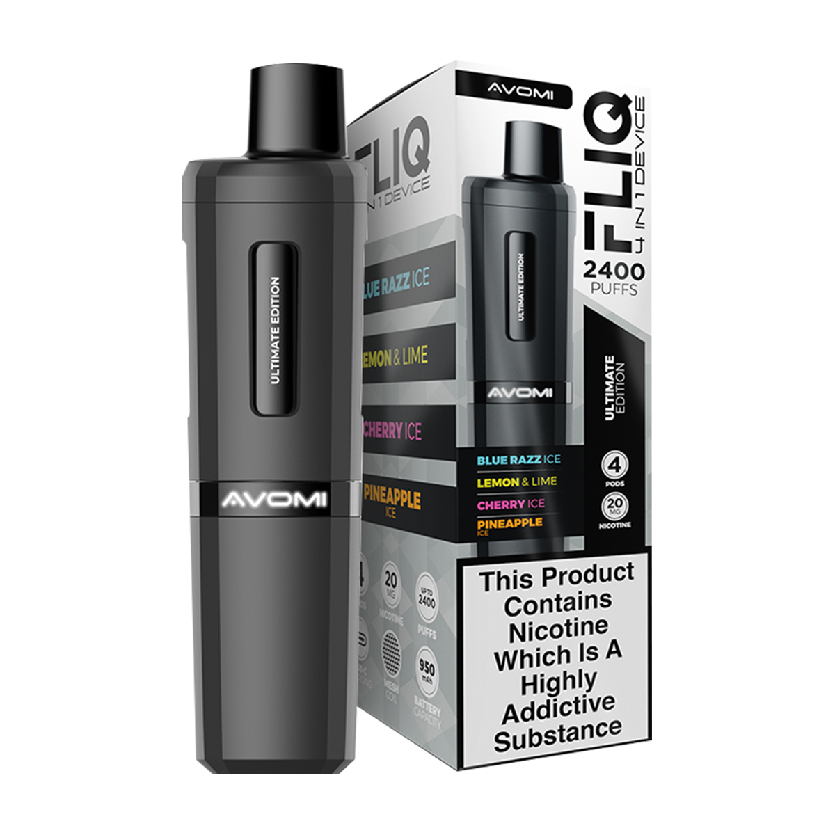 Avomi Fliq 4in1 Vape Kit | Isle of Vapes