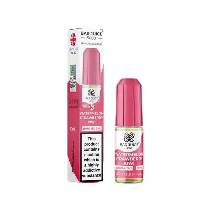 Watermelon Strawberry Kiwi Nic Salt by Bar Juice 5000