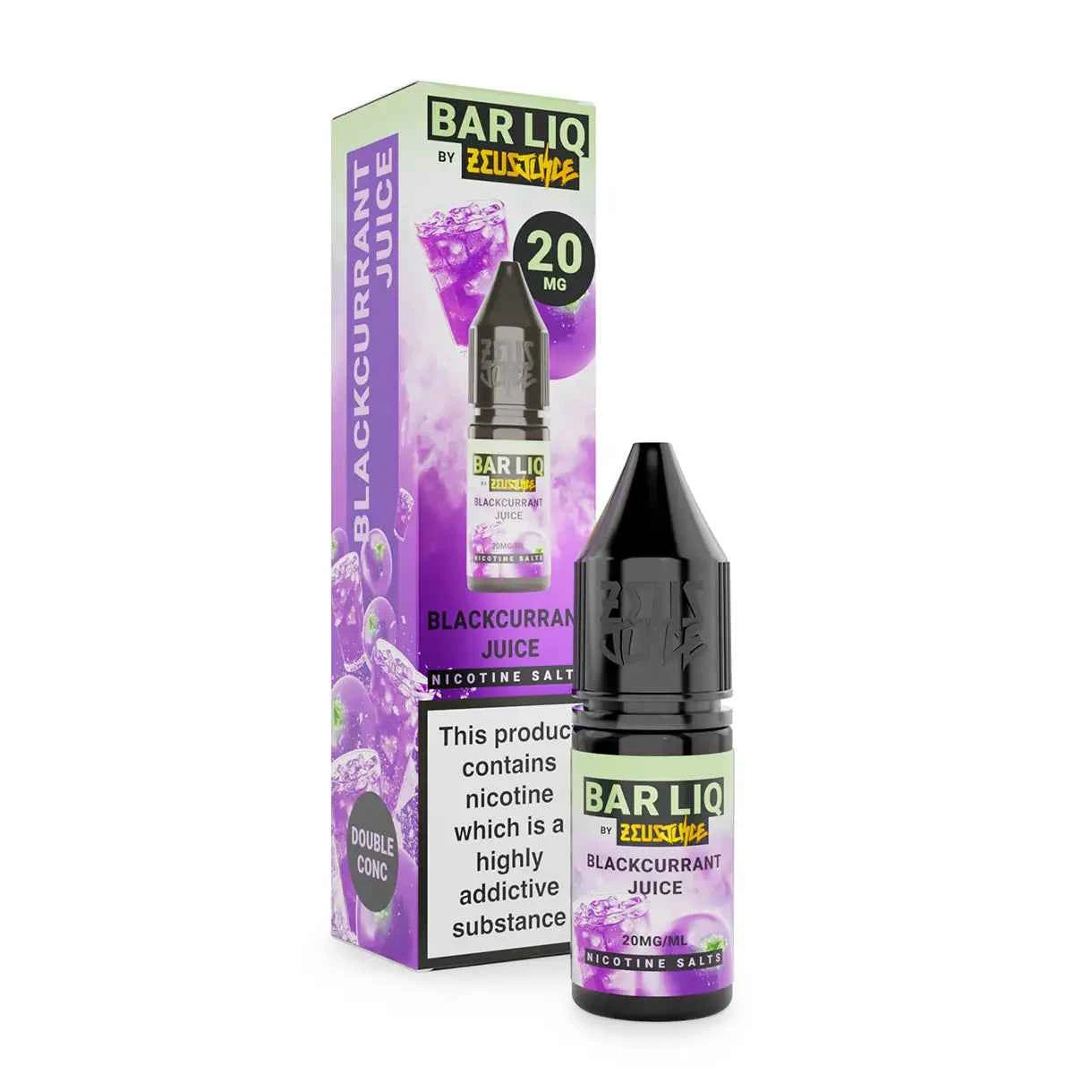 Blackcurrant Juice Zeus Juice Bar Liq Nic Salt