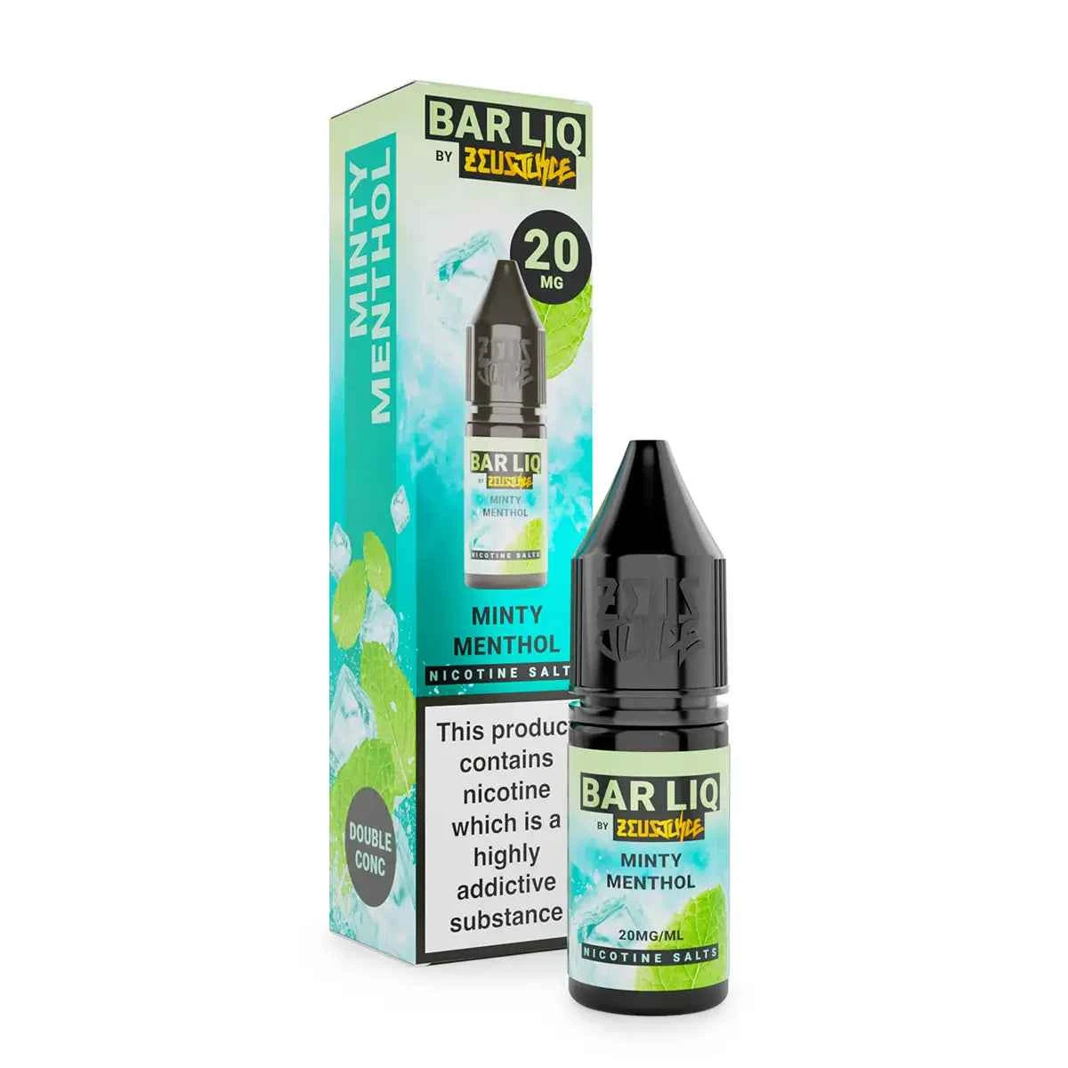 Minty Menthol Zeus Juice Bar Liq Nic Salt