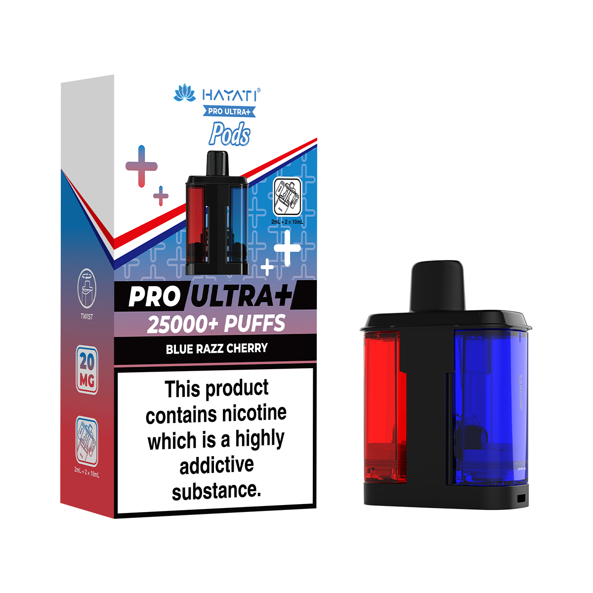 Blue Razz Cherry Hayati Pro Ultra Plus Refill Pack | Isle of Vapes