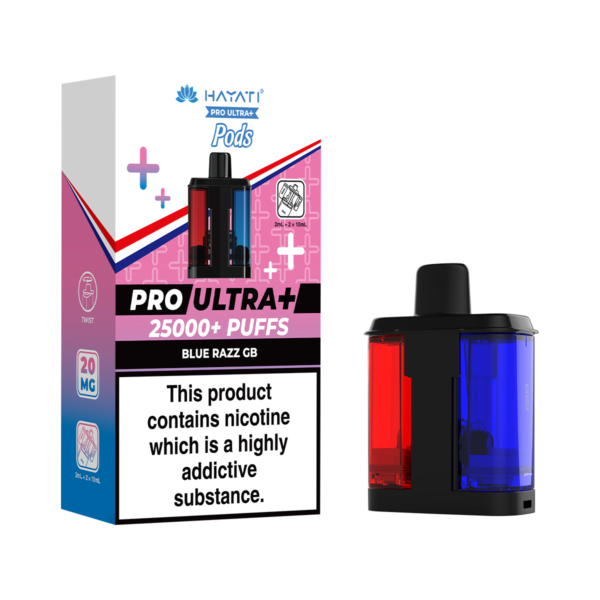Blue Razz GB Hayati Pro Ultra Plus Refill Pack | Isle of Vapes