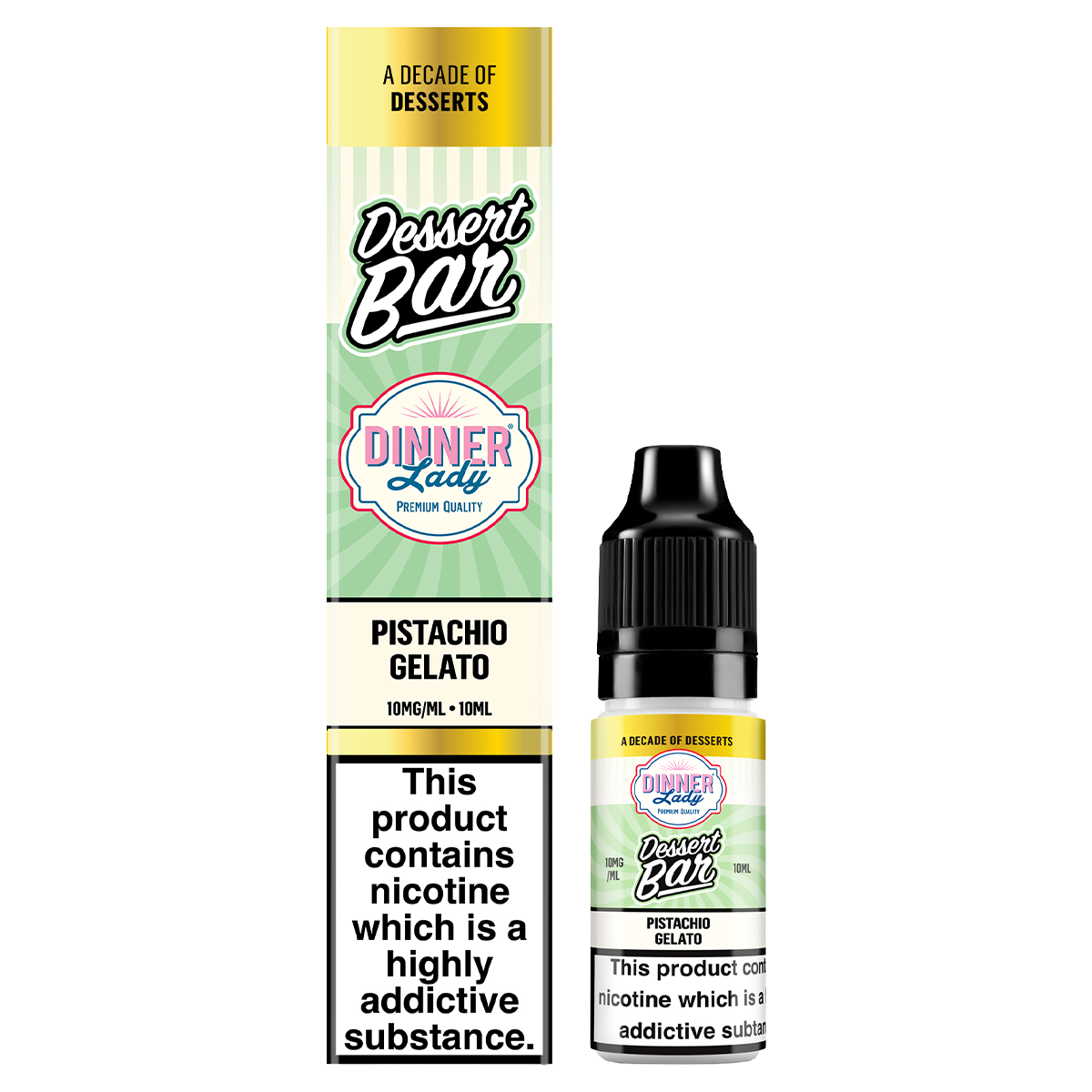 Pistachio Gelato Nic Salt by Dinner Lady Dessert Bar Range | Isle of Vapes