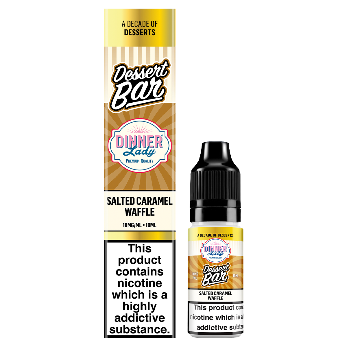 Salted Caramel Waffle Nic Salt by Dinner Lady Dessert Bar Range