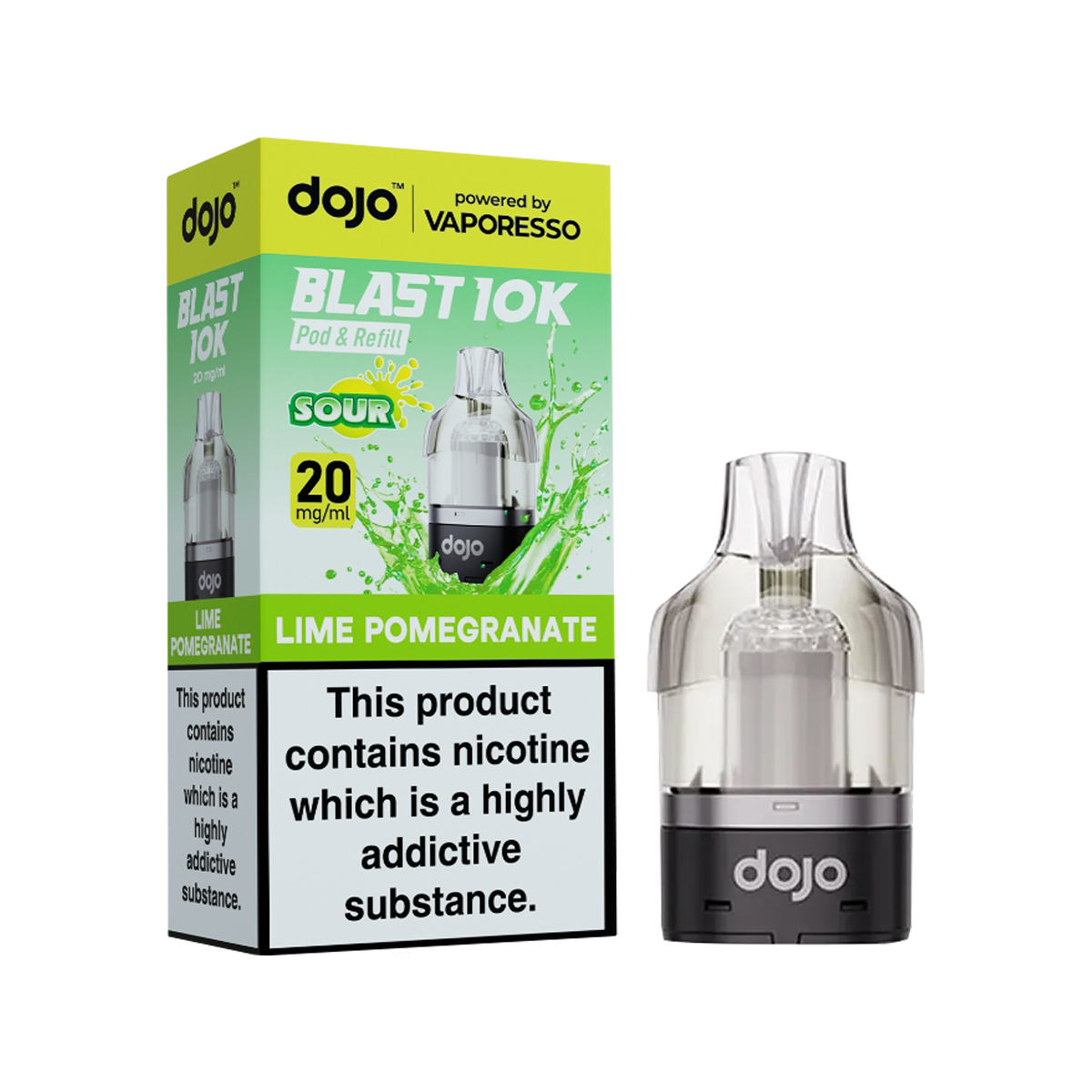 Lime Pomegranate Dojo Blast 10K Refill Pack