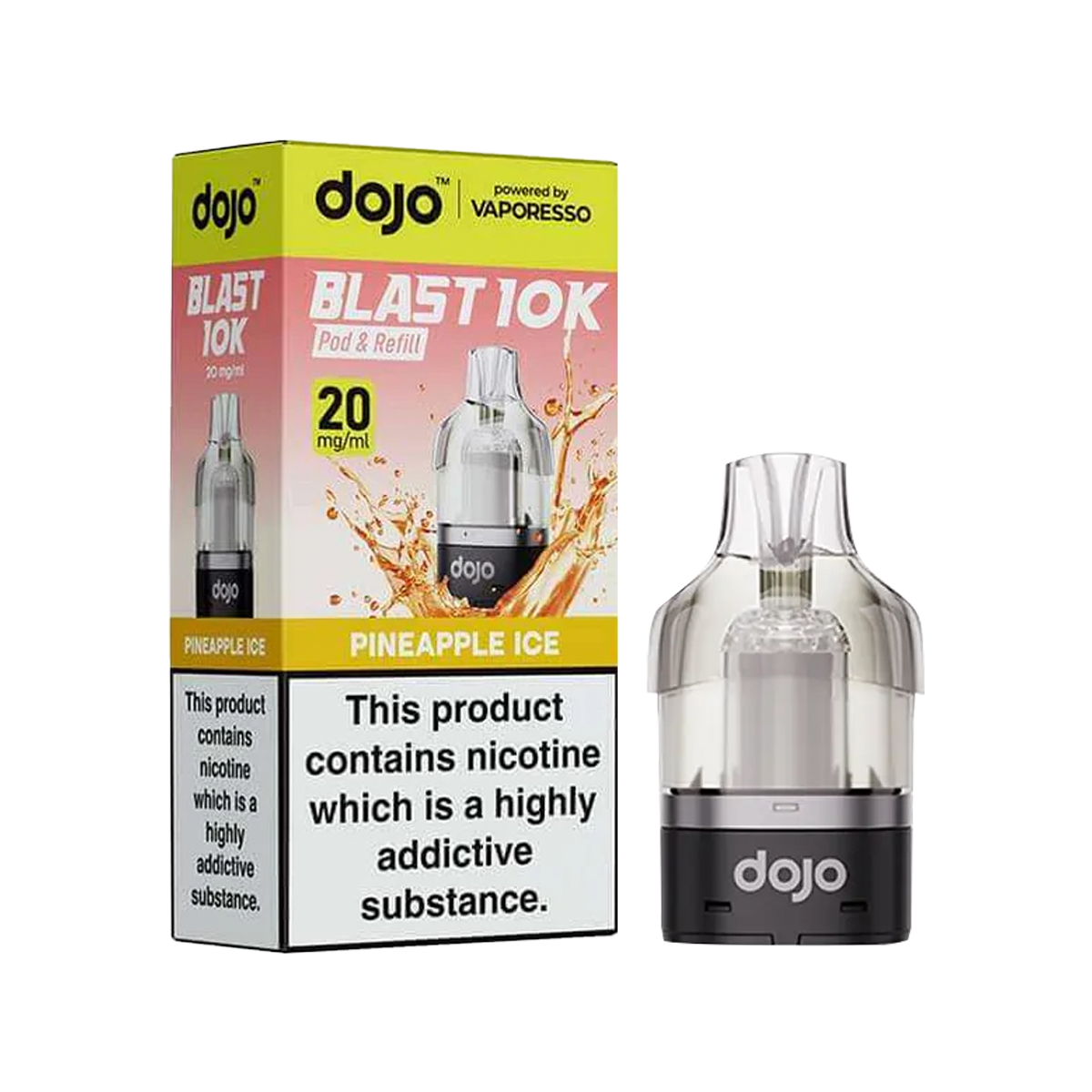 Dojo Blast 10K Pineapple Ice 2ml+8ml original refill pack