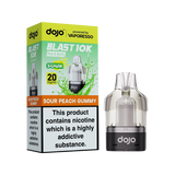 Dojo Blast 10K Sour Peach Gummy 2ml+8ml original refill pack