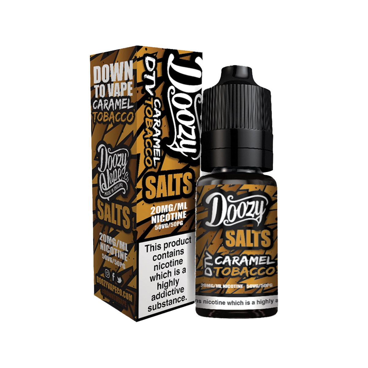 Caramel Tobacco by Doozy Salts | Isle of Vapes