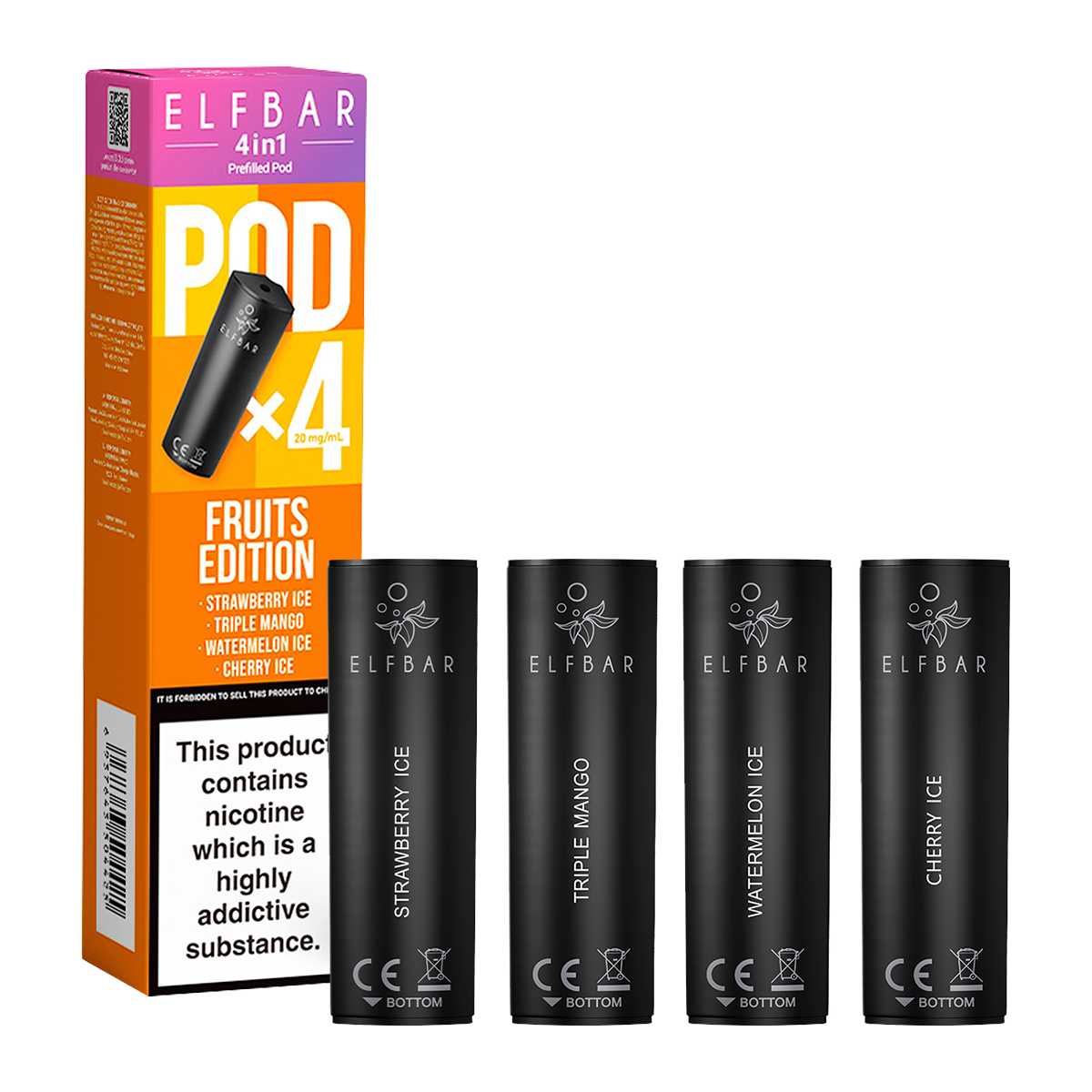 Fruits Edition Elfbar 4in1 Pods | Isle of Vapes