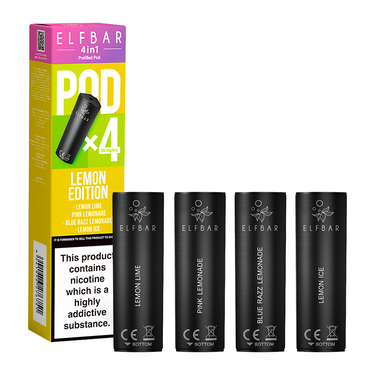 Lemon Edition Elfbar 4in1 Pods | Isle of Vapes