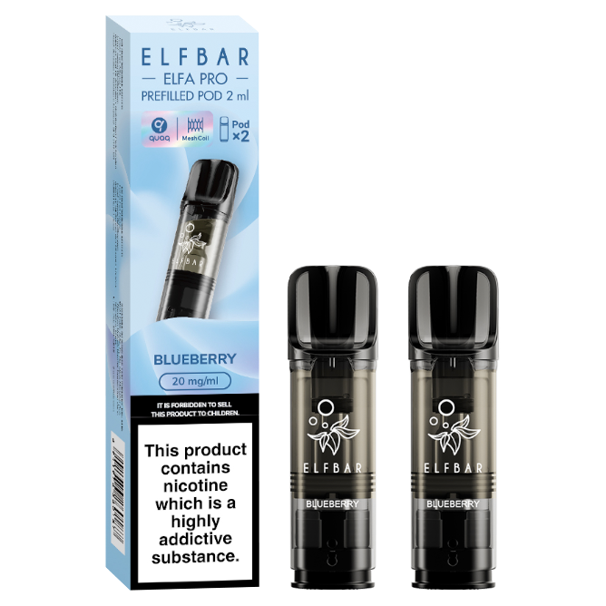 Blueberry Elfbar Elfa Pro Pods | Isle of Vapes