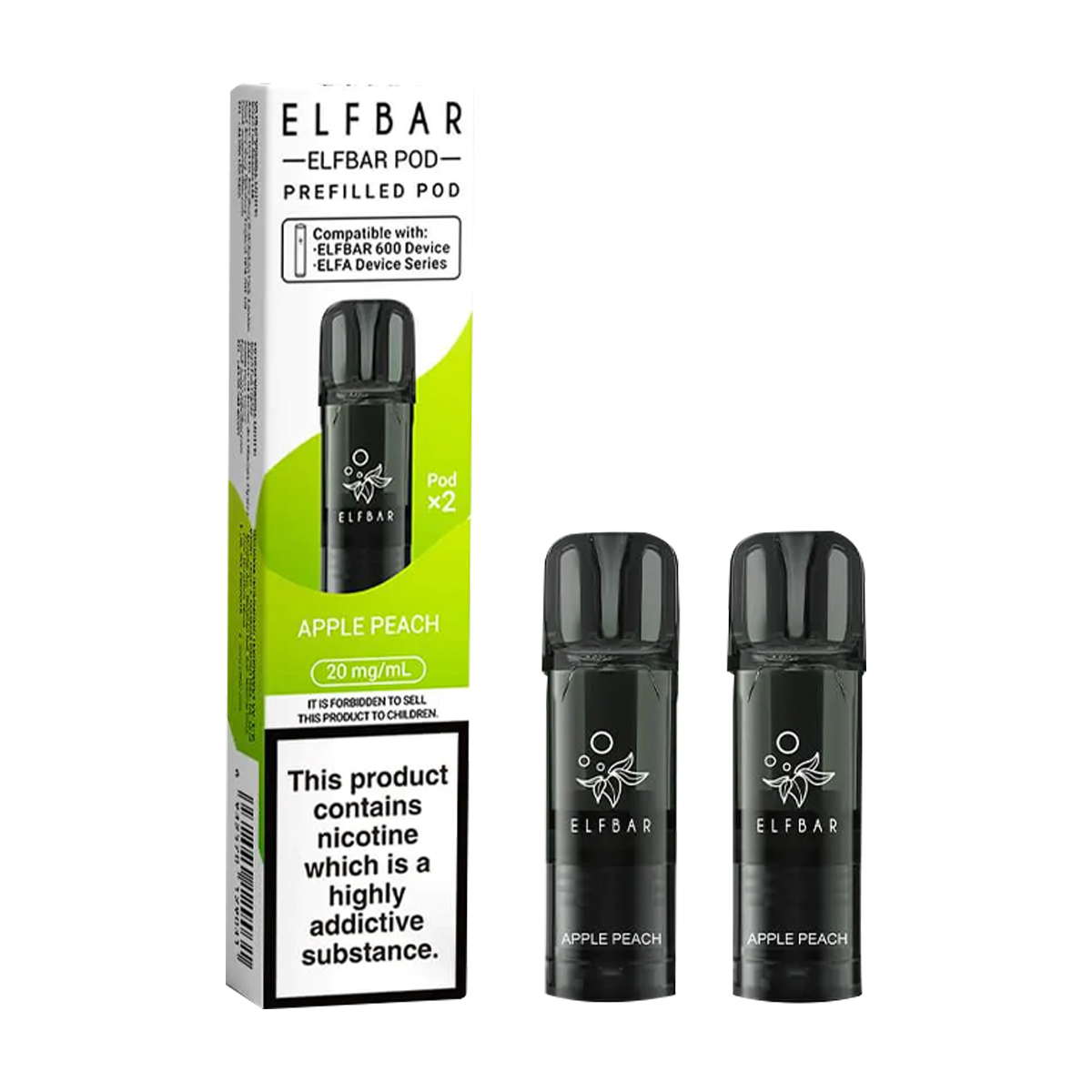 Apple Peach Elfbar 600 Pods