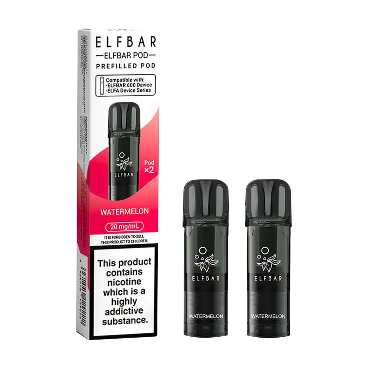 Watermelon Elfbar 600 Pods | Isle of Vapes