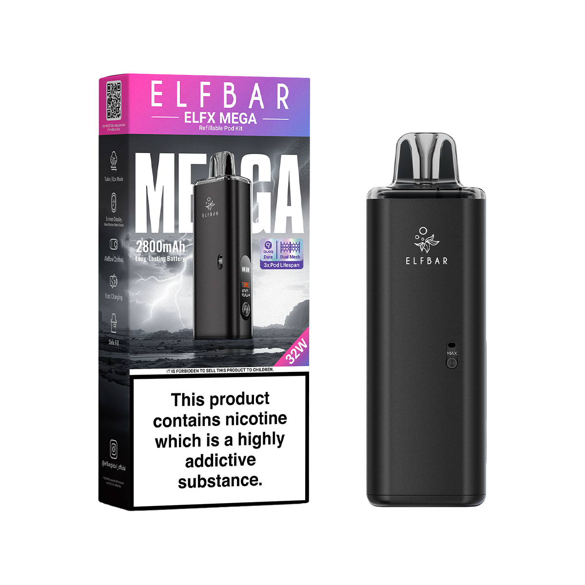 Elfbar ELFX Mega Kit | Isle of Vapes