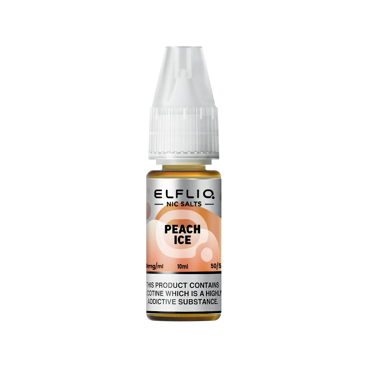 Peach Ice Elfliq Nic Salt by Elfbar - 10ml | Isle of Vapes