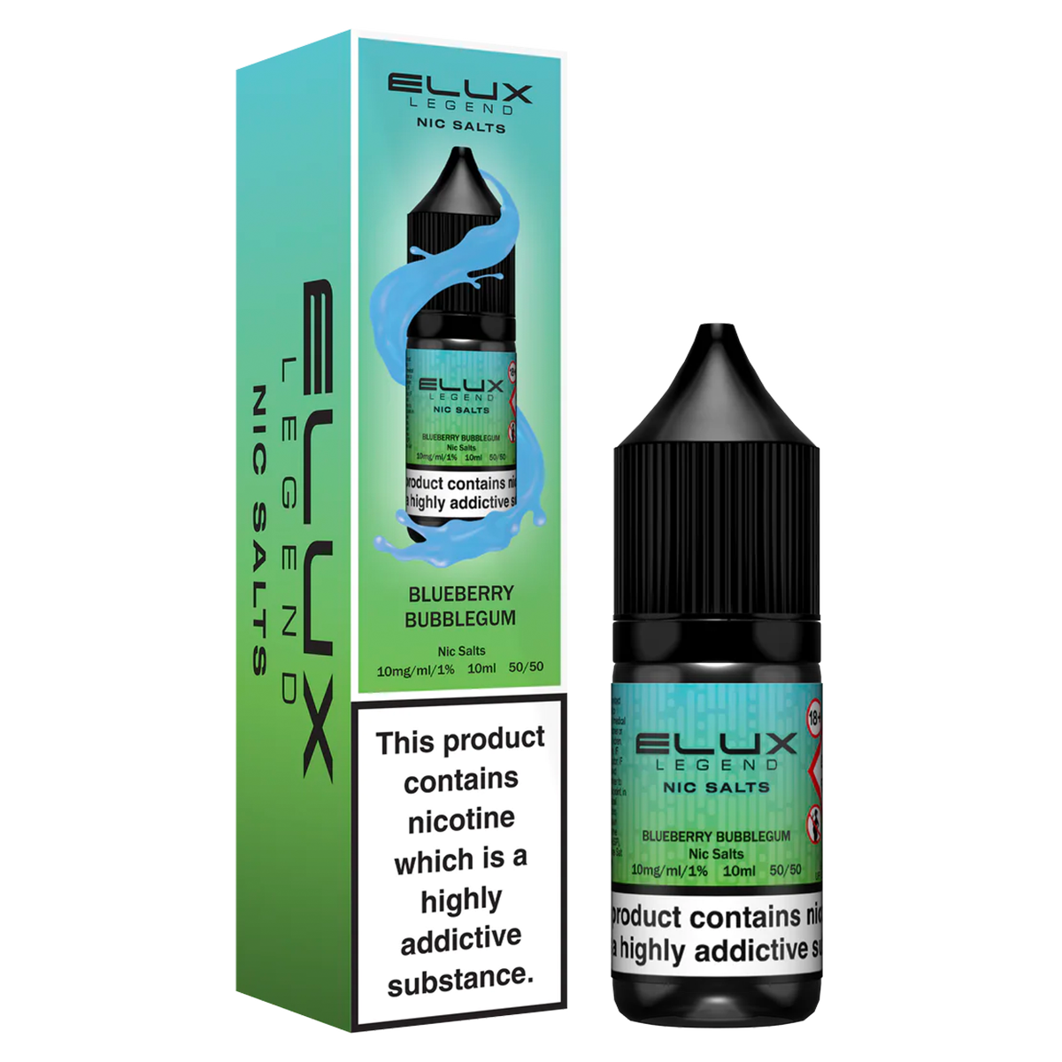 Blueberry Bubblegum Nic Salt by Elux 10ml | Isle of Vapes