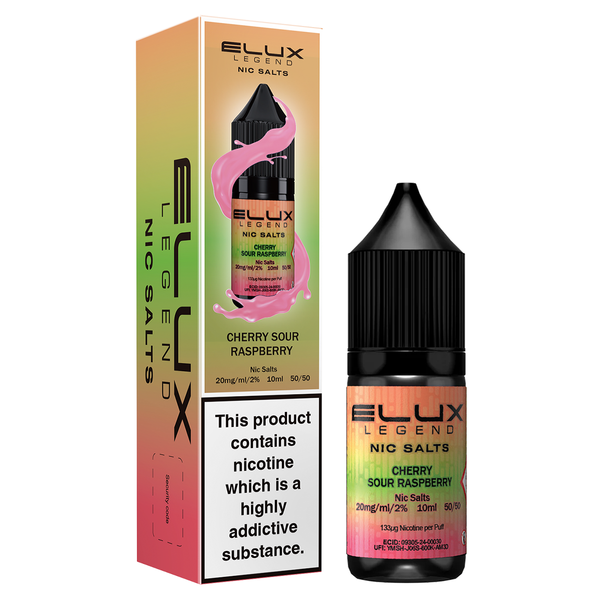 Cherry Sour Raspberry Nic Salt by Elux 10ml | Isle of Vapes