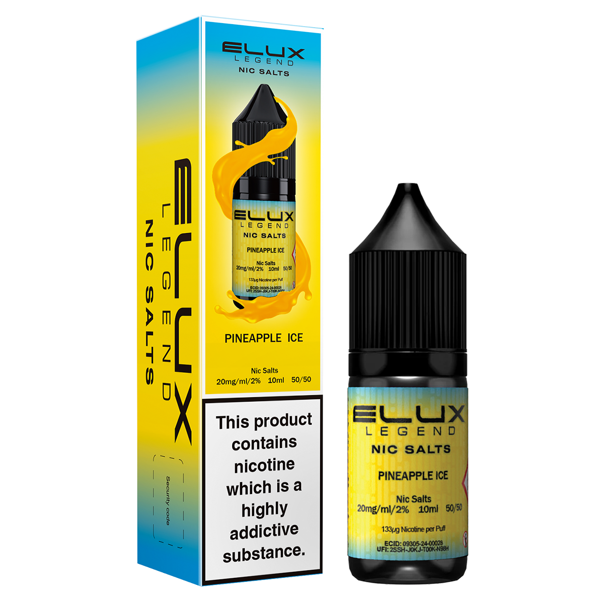 Pineapple Ice Nic Salt by Elux 10ml | Isle of Vapes