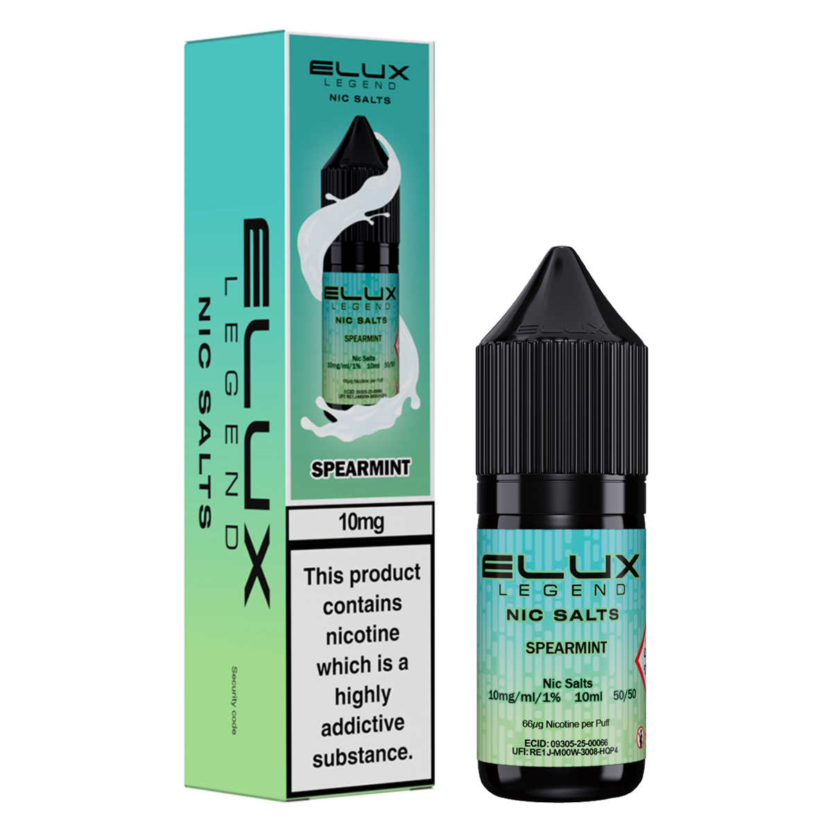 Spearmint Nic Salt by Elux 10ml