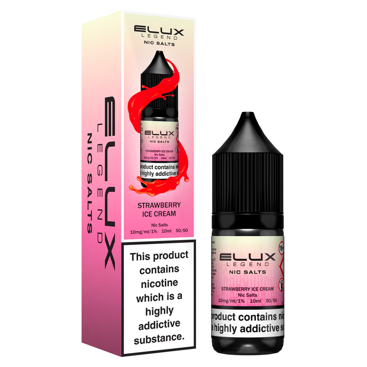 Strawberry Ice Cream Nic Salt by Elux 10ml | Isle of Vapes