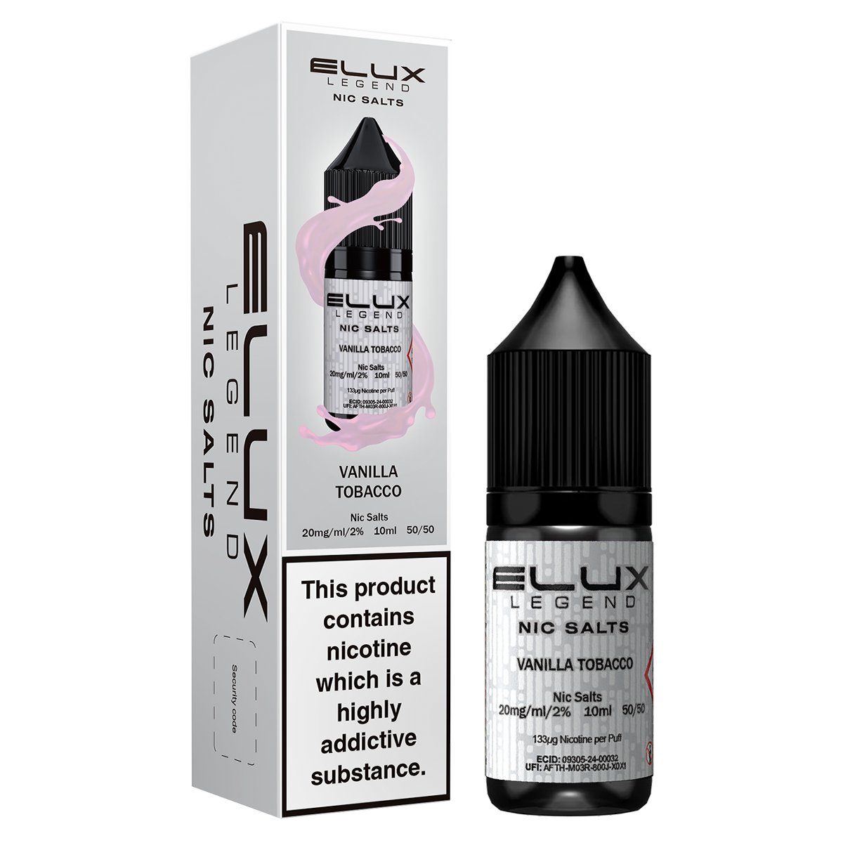 Vanilla Tobacco Nic Salt by Elux 10ml | Isle of Vapes