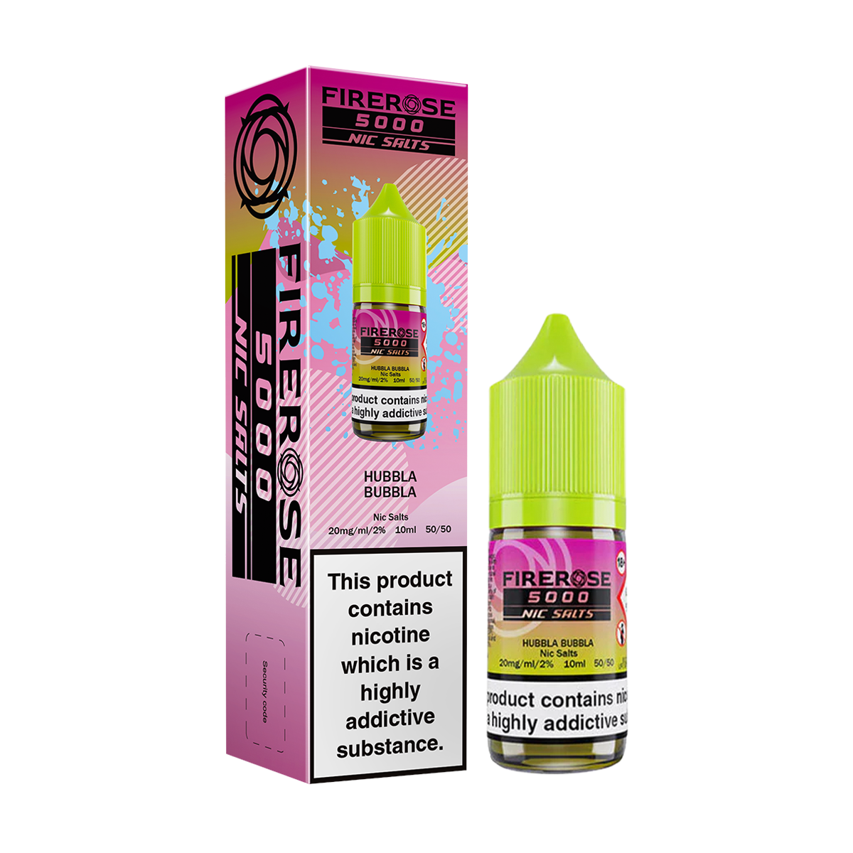 Hubbla Bubbla Nic Salt by ELUX Firerose | Isle of Vapes