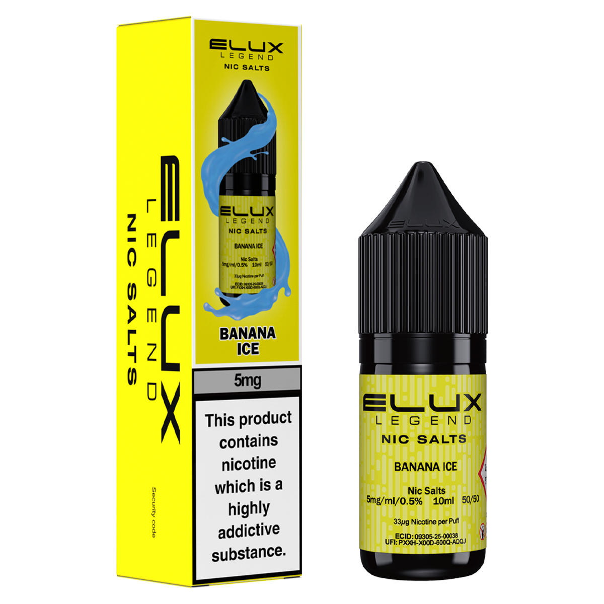 Banana Ice Nic Salt by Elux 10ml | Isle of Vapes