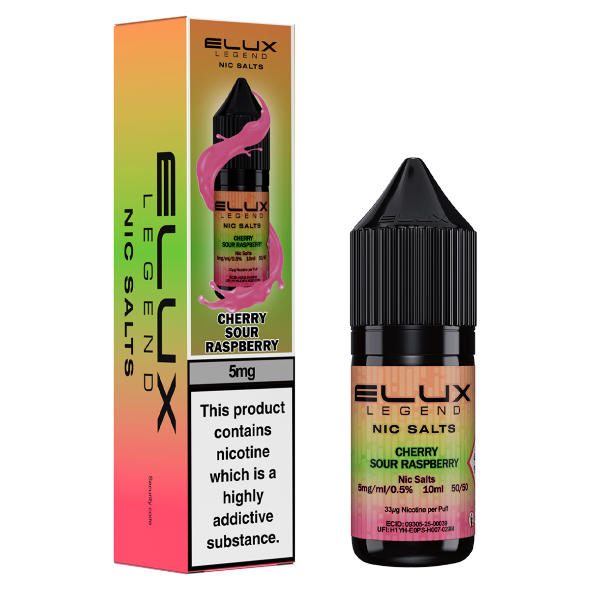 Cherry Sour Raspberry Nic Salt by Elux 10ml | Isle of Vapes
