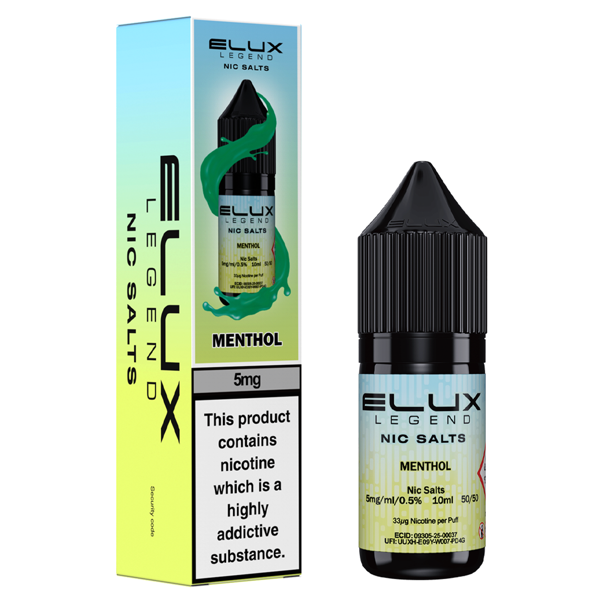 Menthol Nic Salt by Elux 10ml | Isle of Vapes