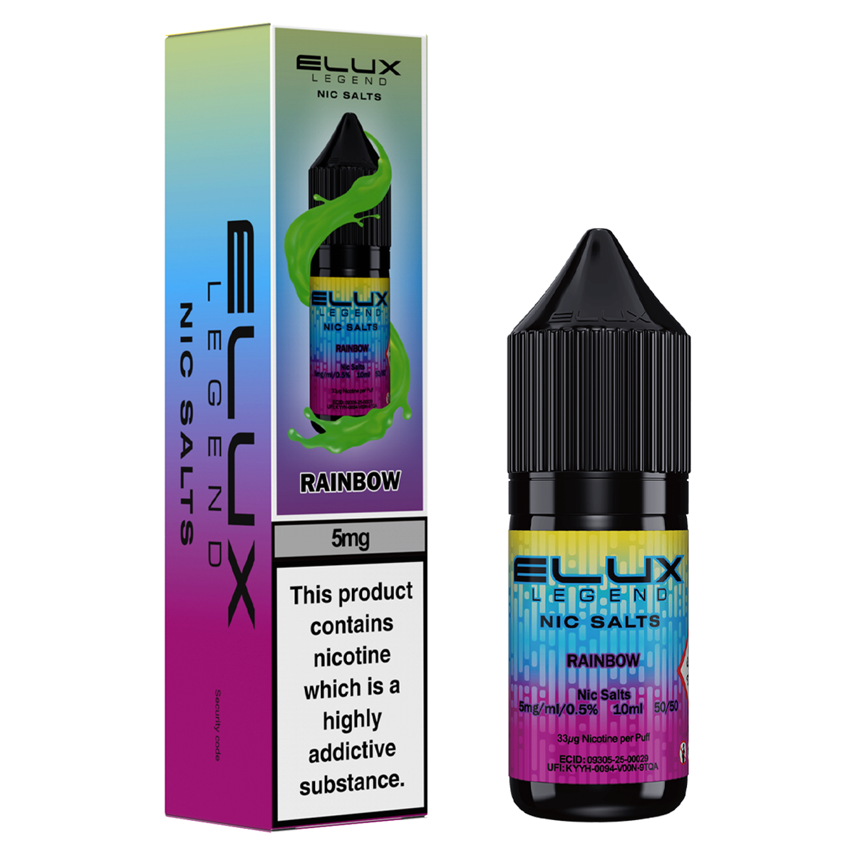 Rainbow Nic Salt by Elux 10ml | Isle of Vapes