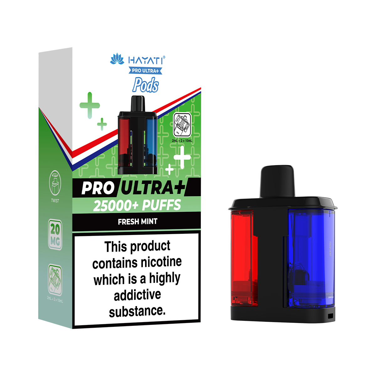 Fresh Mint Hayati Pro Ultra Plus Refill Pack | Isle of Vapes